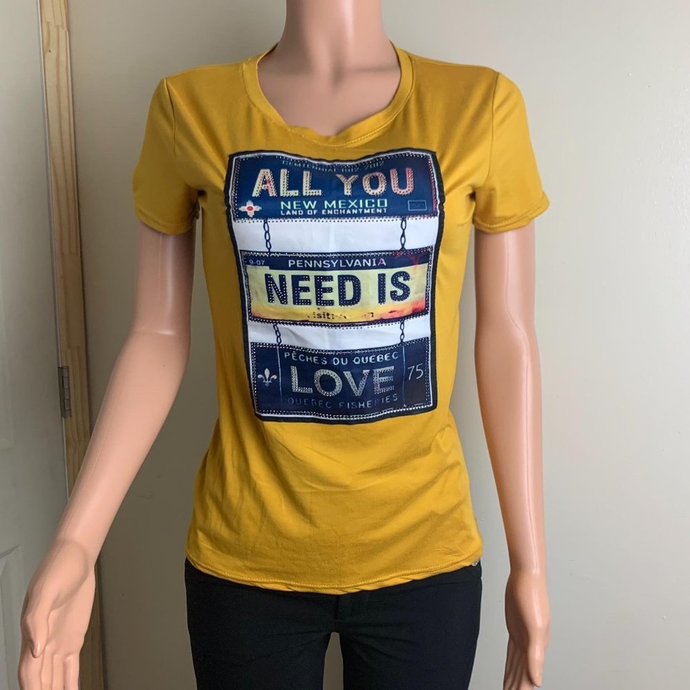 🥰VICTORIA MUSTARD YELLOW WOMEN SHIRT M/L